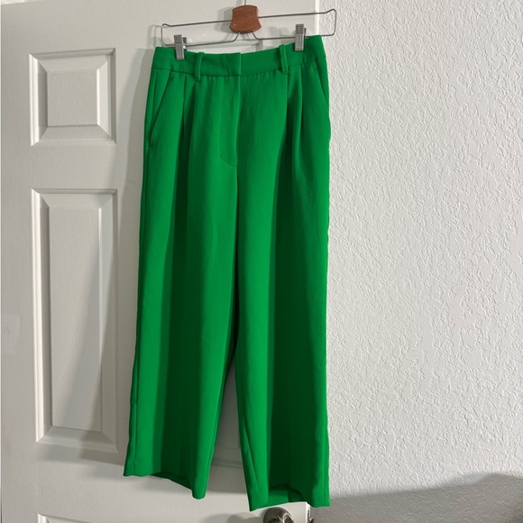 Aritzia Wilfred Pleated Green Pants - Picture 1 of 5